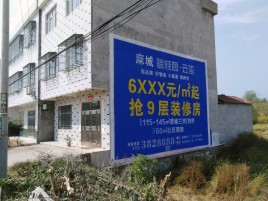 广南墙体广告质量分析